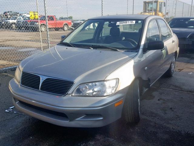 JA3AJ26E63U086166 - 2003 MITSUBISHI LANCER ES BEIGE photo 2