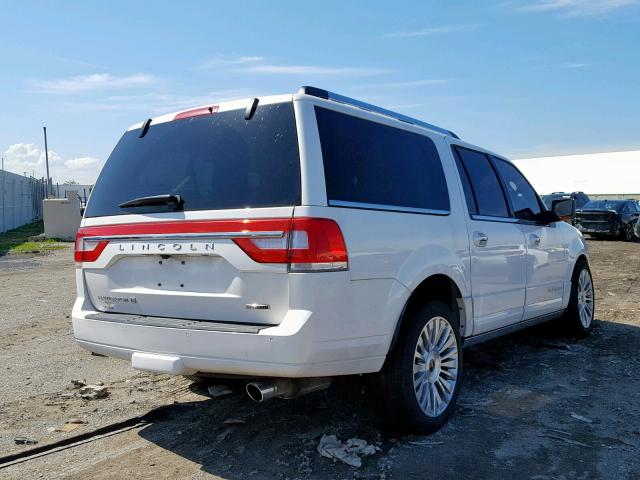 5LMJJ3JT2FEJ06773 - 2015 LINCOLN NAVIGATOR WHITE photo 4