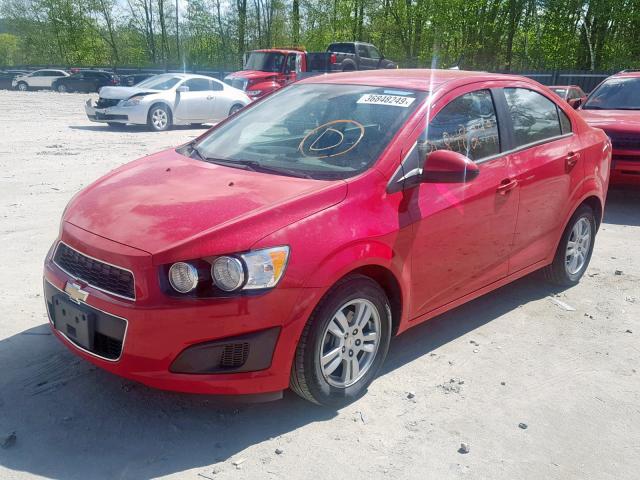 1G1JB5SH7C4115330 - 2012 CHEVROLET SONIC LS RED photo 2