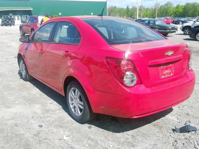 1G1JB5SH7C4115330 - 2012 CHEVROLET SONIC LS RED photo 3