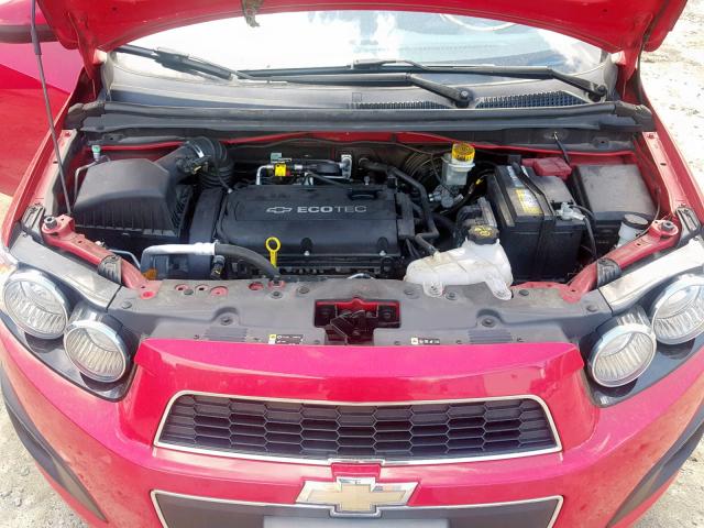 1G1JB5SH7C4115330 - 2012 CHEVROLET SONIC LS RED photo 7