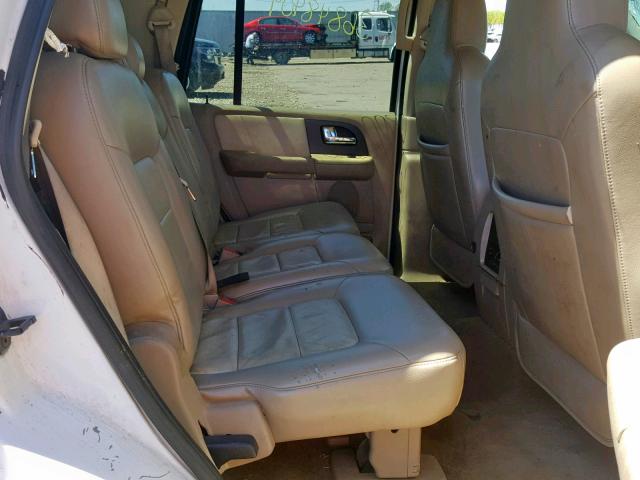 1FMFU18585LA07378 - 2005 FORD EXPEDITION WHITE photo 6