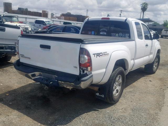 5TFUU4EN0CX041340 - 2012 TOYOTA TACOMA WHITE photo 4