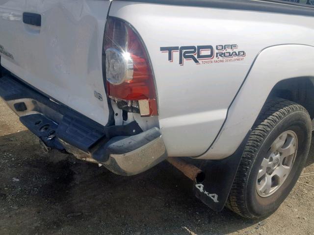 5TFUU4EN0CX041340 - 2012 TOYOTA TACOMA WHITE photo 9