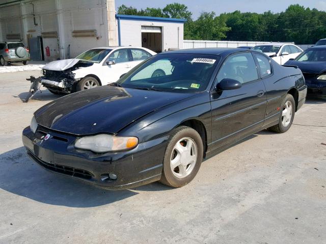 2G1WX15K419310058 - 2001 CHEVROLET MONTE CARL BLACK photo 2