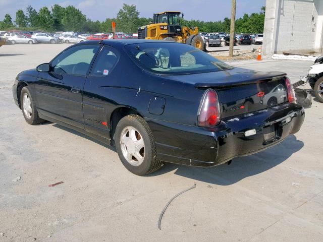 2G1WX15K419310058 - 2001 CHEVROLET MONTE CARL BLACK photo 3