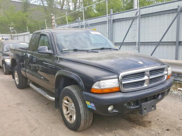 1D7HG32NX4S603966 - 2004 DODGE DAKOTA SPO BLACK photo 1