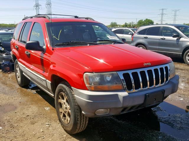 1J4GW48S9YC120474 - 2000 JEEP GRAND CHER RED photo 1