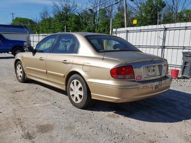 KMHWF25S43A760358 - 2003 HYUNDAI SONATA GL BEIGE photo 3