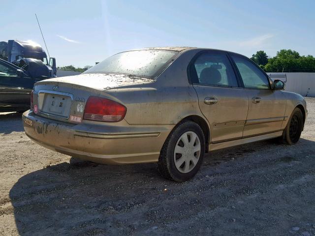 KMHWF25S43A760358 - 2003 HYUNDAI SONATA GL BEIGE photo 4