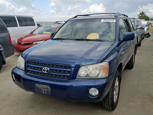 JTEHF21AX20070902 - 2002 TOYOTA HIGHLANDER BLUE photo 2