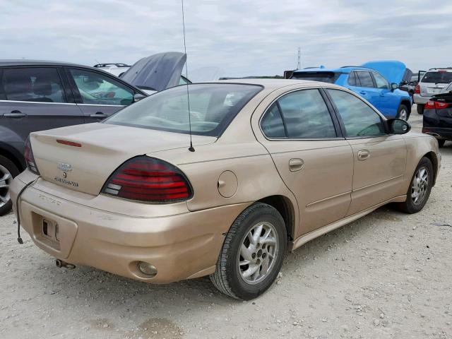 1G2NE52E85M104933 - 2005 PONTIAC GRAND AM S GOLD photo 4
