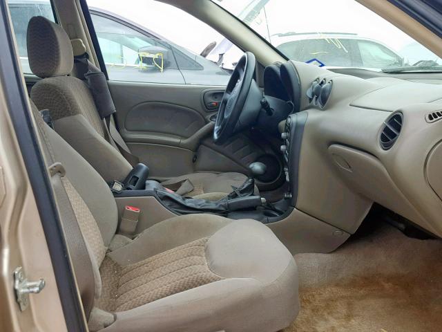 1G2NE52E85M104933 - 2005 PONTIAC GRAND AM S GOLD photo 5