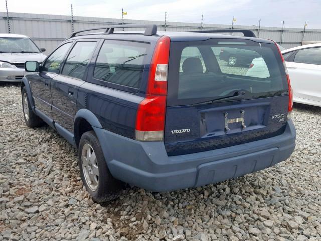 YV1SZ58D021061732 - 2002 VOLVO V70 XC BLUE photo 3