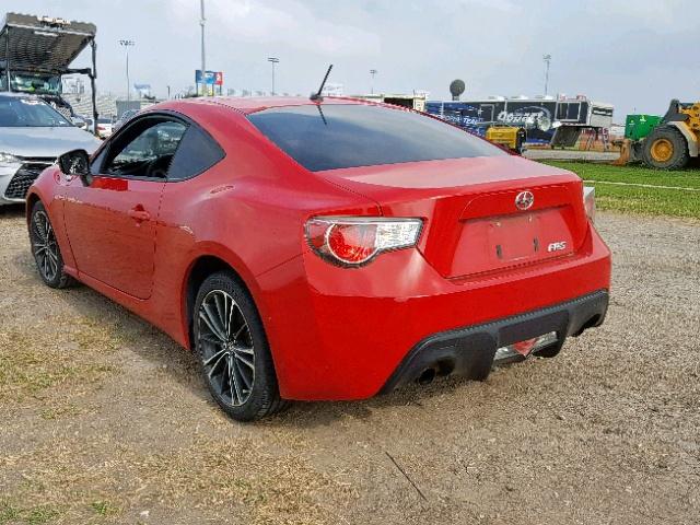 JF1ZNAA12D1709315 - 2013 TOYOTA SCION FR-S RED photo 3