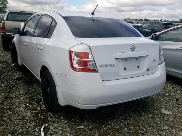 3N1AB61E47L662854 - 2007 NISSAN SENTRA 2.0 WHITE photo 3