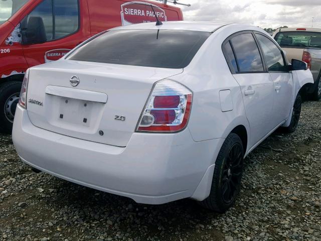 3N1AB61E47L662854 - 2007 NISSAN SENTRA 2.0 WHITE photo 4