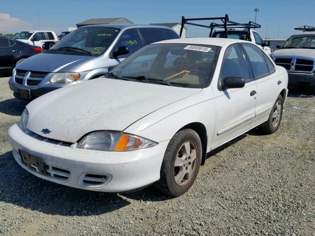 1G1JF5240Y7439551 - 2000 CHEVROLET CAVALIER L WHITE photo 2