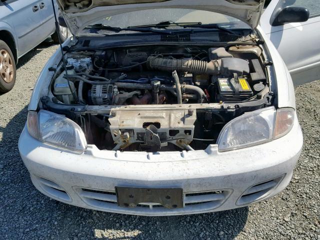 1G1JF5240Y7439551 - 2000 CHEVROLET CAVALIER L WHITE photo 7