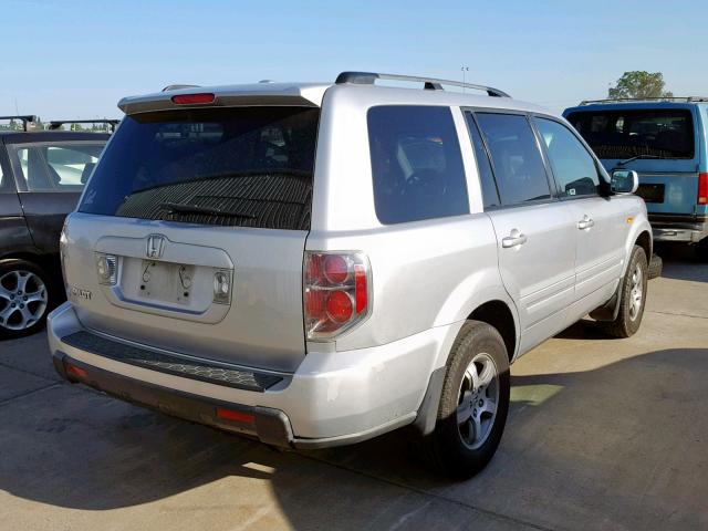 5FNYF28626B013428 - 2006 HONDA PILOT EX SILVER photo 4