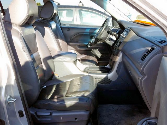 5FNYF28626B013428 - 2006 HONDA PILOT EX SILVER photo 5