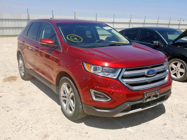 2FMPK3K90HBB82536 - 2017 FORD EDGE TITAN RED photo 1