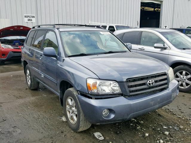 JTEEP21A250076617 - 2005 TOYOTA HIGHLANDER GRAY photo 1