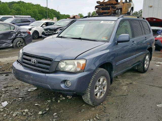 JTEEP21A250076617 - 2005 TOYOTA HIGHLANDER GRAY photo 2