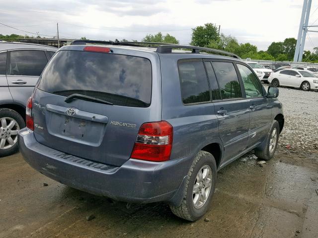 JTEEP21A250076617 - 2005 TOYOTA HIGHLANDER GRAY photo 4