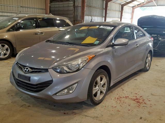 KMHDH6AE1DU009419 - 2013 HYUNDAI ELANTRA CO SILVER photo 2