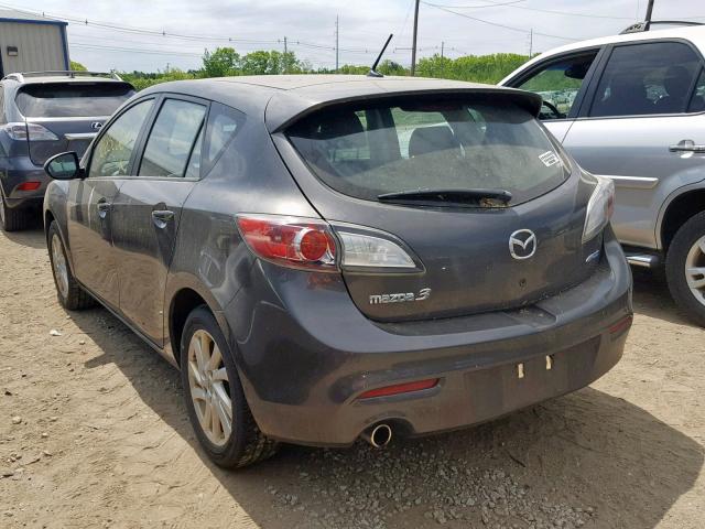 JM1BL1L88C1589675 - 2012 MAZDA 3 I GRAY photo 3