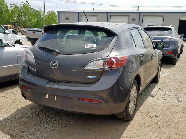 JM1BL1L88C1589675 - 2012 MAZDA 3 I GRAY photo 4