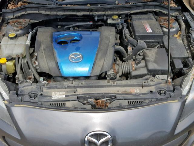 JM1BL1L88C1589675 - 2012 MAZDA 3 I GRAY photo 7