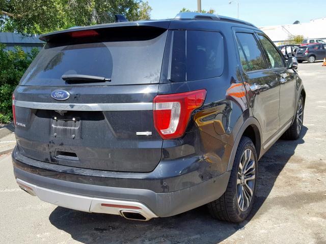 1FM5K8HT1GGB67462 - 2016 FORD EXPLORER P BLACK photo 4