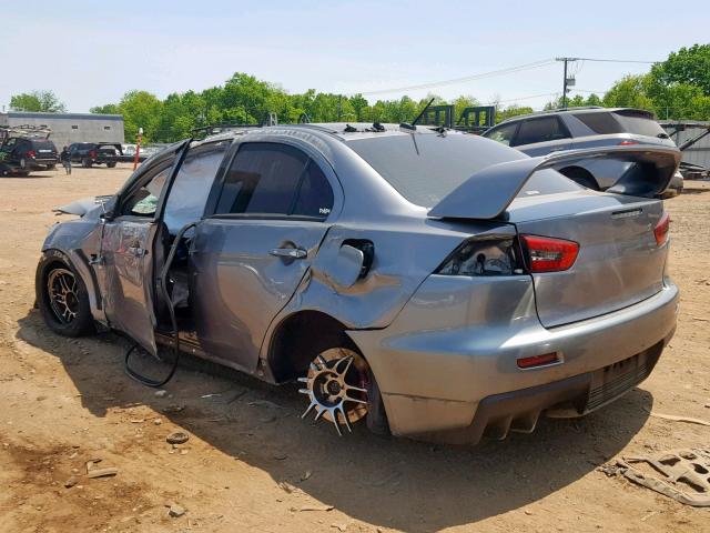 JA32W8FV2EU006647 - 2014 MITSUBISHI LANCER EVO GRAY photo 3