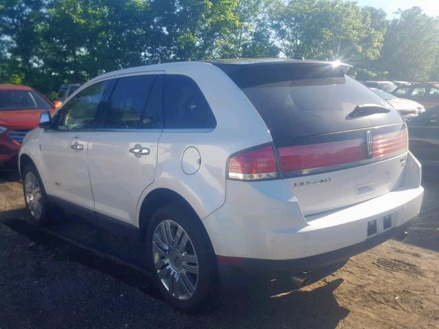 2LMDU88C19BJ06150 - 2009 LINCOLN MKX WHITE photo 3