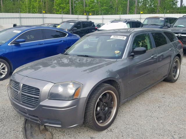 2D4FV48T25H567592 - 2005 DODGE MAGNUM SE GRAY photo 2