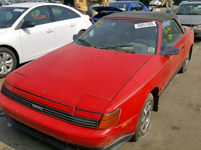 JT5ST62KXK7336360 - 1989 TOYOTA CELICA GT RED photo 2