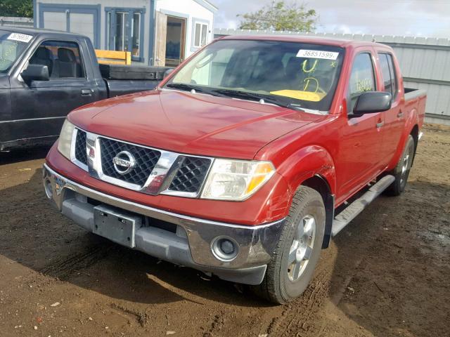 1N6AD07U86C433250 - 2006 NISSAN FRONTIER C RED photo 2