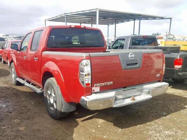 1N6AD07U86C433250 - 2006 NISSAN FRONTIER C RED photo 3