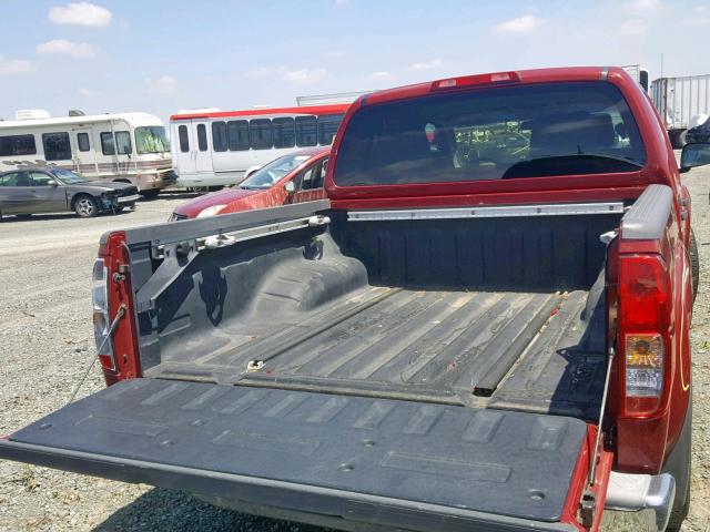 1N6AD07U86C433250 - 2006 NISSAN FRONTIER C RED photo 6