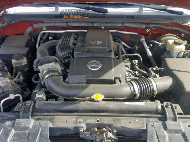 1N6AD07U86C433250 - 2006 NISSAN FRONTIER C RED photo 7