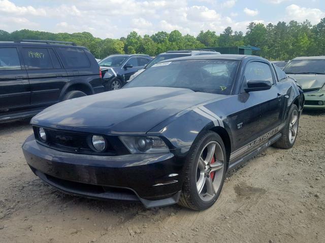 1ZVBP8CH8A5148421 - 2010 FORD MUSTANG GT BLACK photo 2