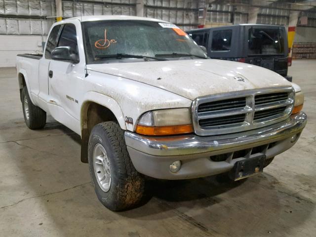 1B7GG22N9YS509244 - 2000 DODGE DAKOTA WHITE photo 1