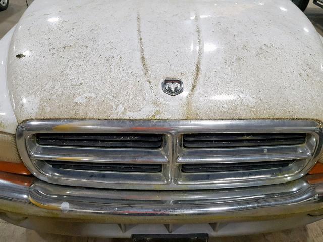 1B7GG22N9YS509244 - 2000 DODGE DAKOTA WHITE photo 7