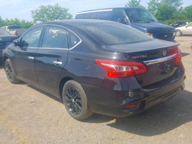 3N1AB7AP3JY278498 - 2018 NISSAN SENTRA S BLACK photo 3