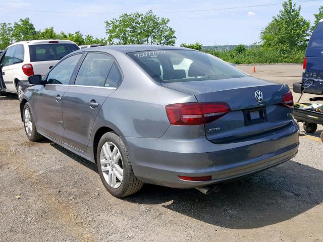 3VW2B7AJ6HM353688 - 2017 VOLKSWAGEN JETTA S GRAY photo 3