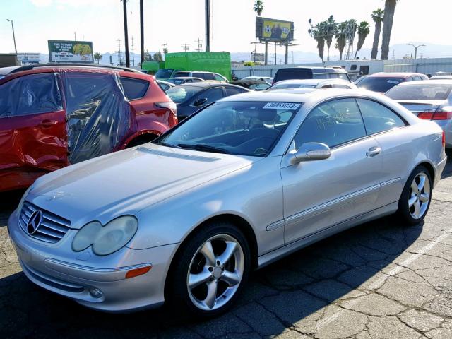 WDBTJ65J23F029644 - 2003 MERCEDES-BENZ CLK 320C SILVER photo 2