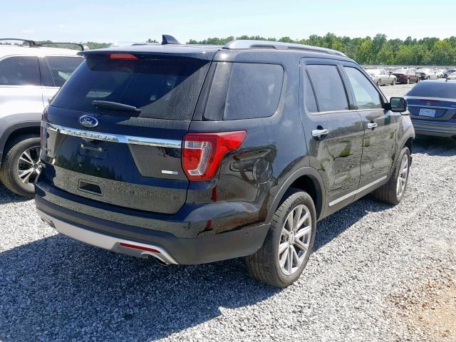 1FM5K8FHXHGB59344 - 2017 FORD EXPLORER L BLACK photo 4