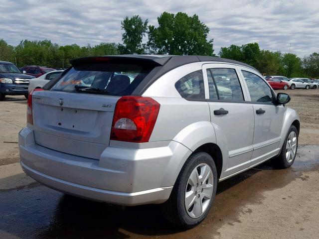 1B3HB48B07D563709 - 2007 DODGE CALIBER SX SILVER photo 4